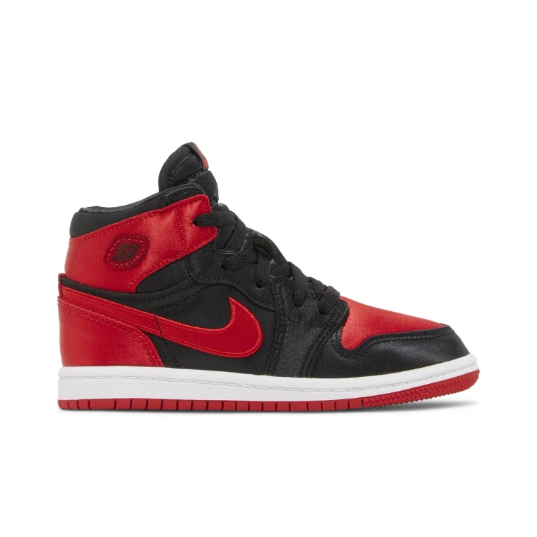 Toddlers Retro 1 High Og 'Satin Bred Td' Sneakers