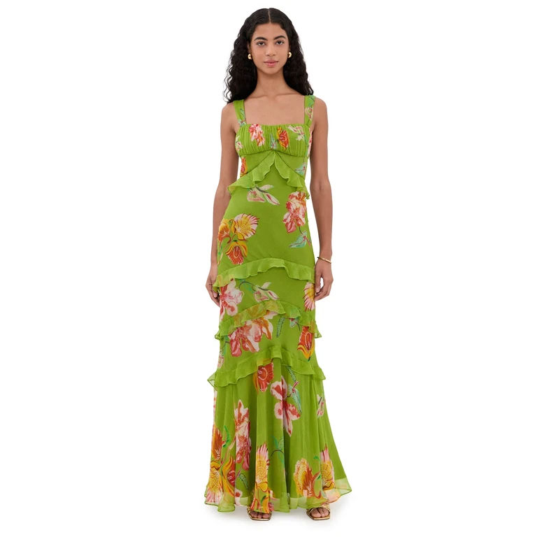 SALONI Chandra Maxi Dress Lilia Bloom Plmt 10