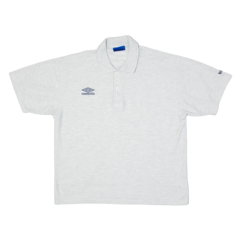 UMBRO Mens Polo Shirt Grey L (GG1-011024-18651)