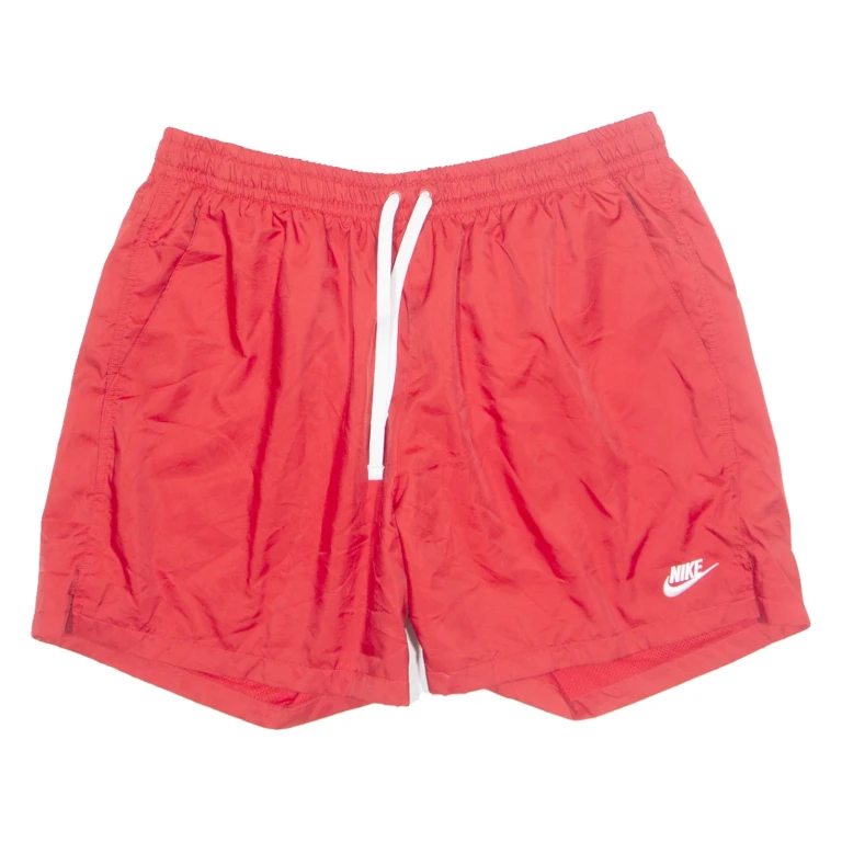 NIKE Mesh Lined Mens Swimming Shorts Red XL W34