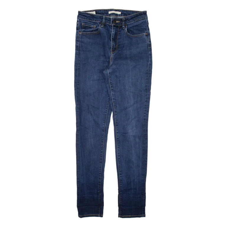 LEVI'S 721 BIG E High Rise Womens Jeans Blue Slim Skinny W27 L30