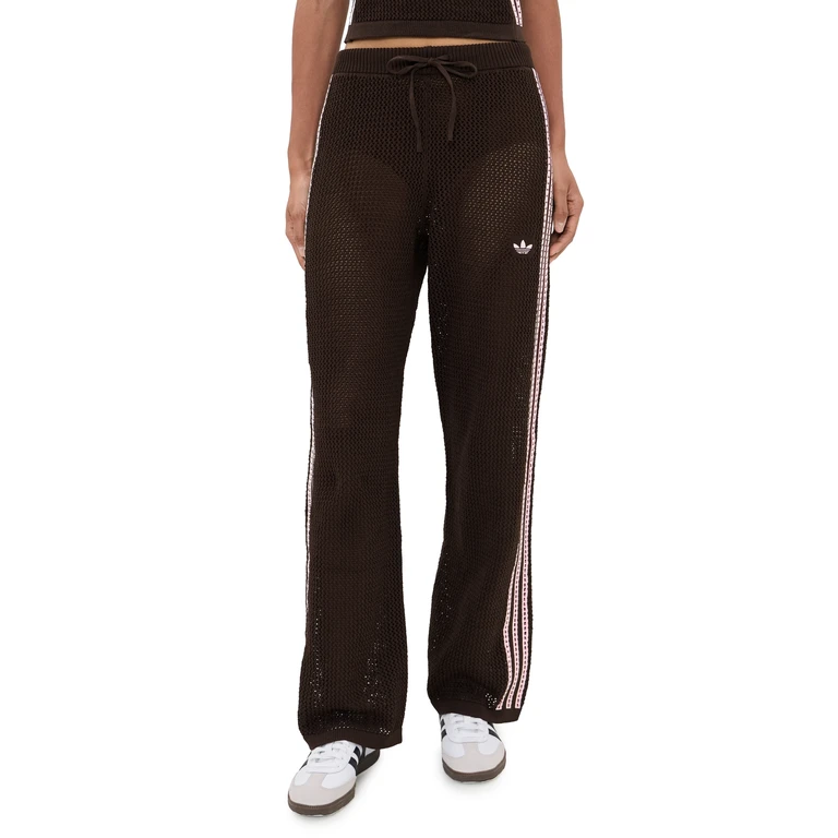 adidas Crochet Track Pants AURORA COFFEE L