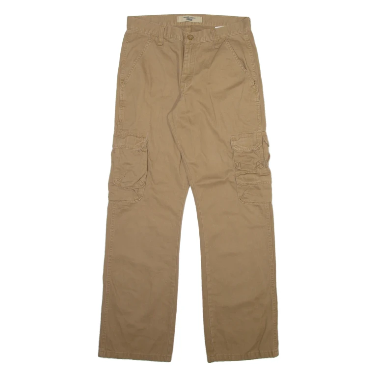 WRANGLER Cargo Mens Trousers Beige Relaxed Straight W30 L32