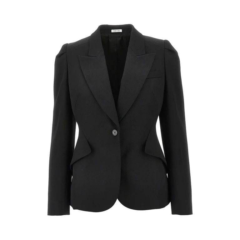 ALEXANDER MCQUEEN Grain de poudre single-breasted jacket Woman 42