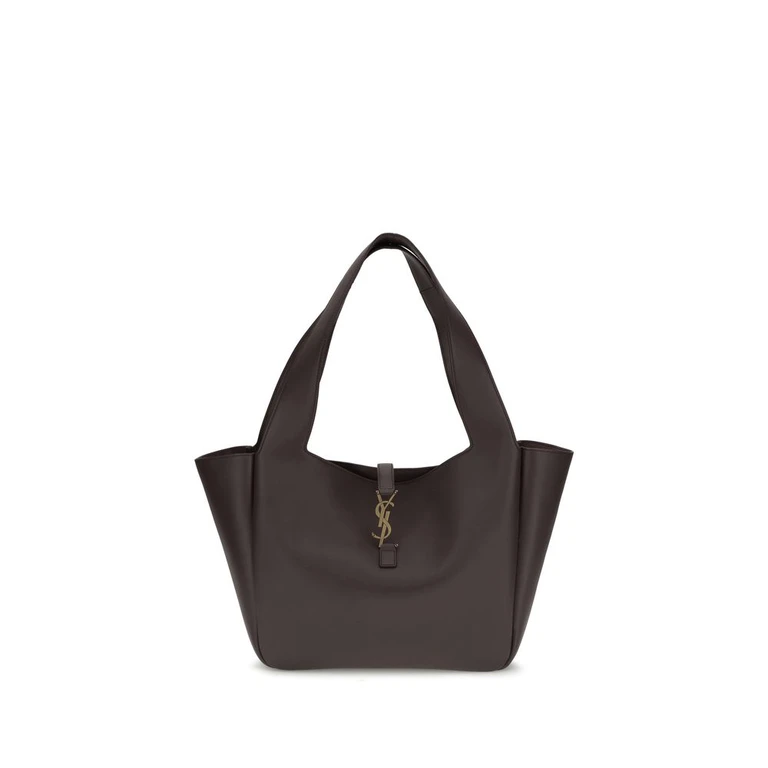Saint Laurent Brown Calf Leather Bos Taurus Shoulder Bag - Women (SA763435AAAUQ6988BB)