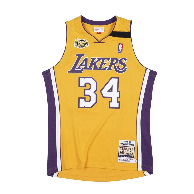 Men's NBA Authentic Jersey 99 Los Angeles Lakers Shaquille O'Neal Jerseys