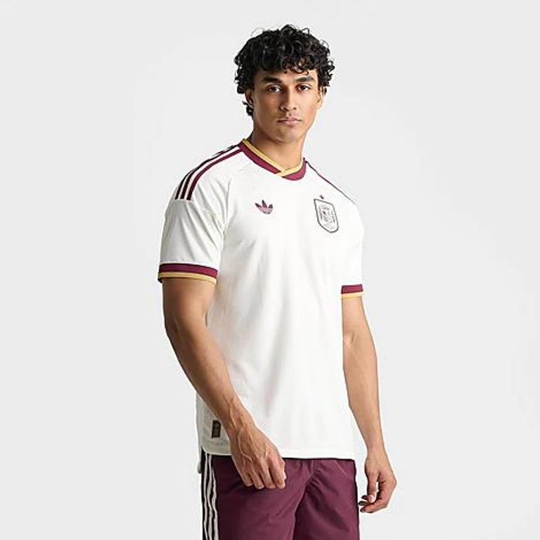 adidas Men's Spain 2026 Away Authentic Soccer Jersey in Off White Size: Small