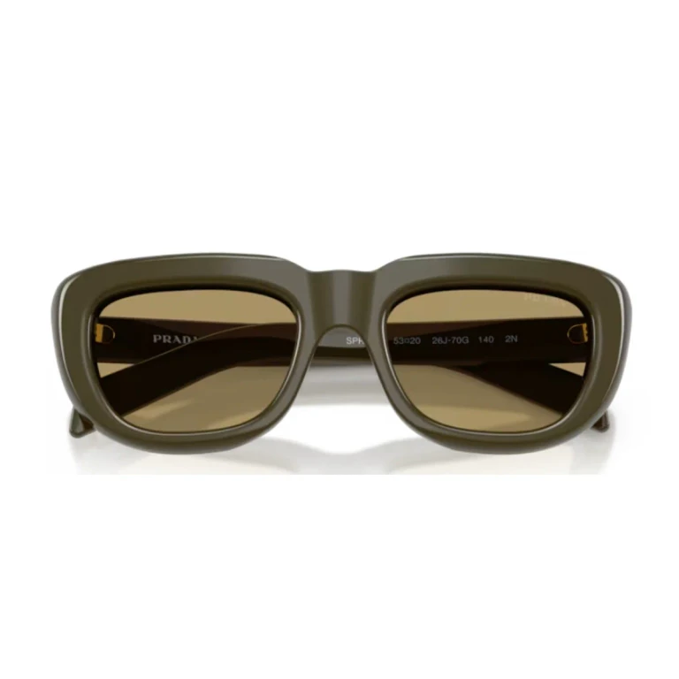 Prada Pr D07s Olive Green Acetato Sunglasses - Women