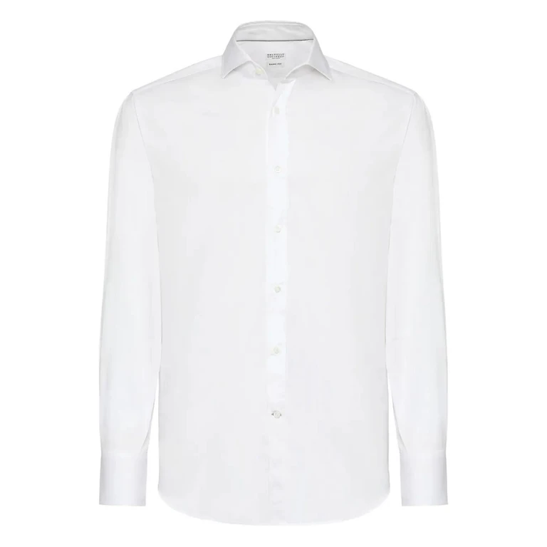 Brunello Cucinelli Spread-Collar Shirt