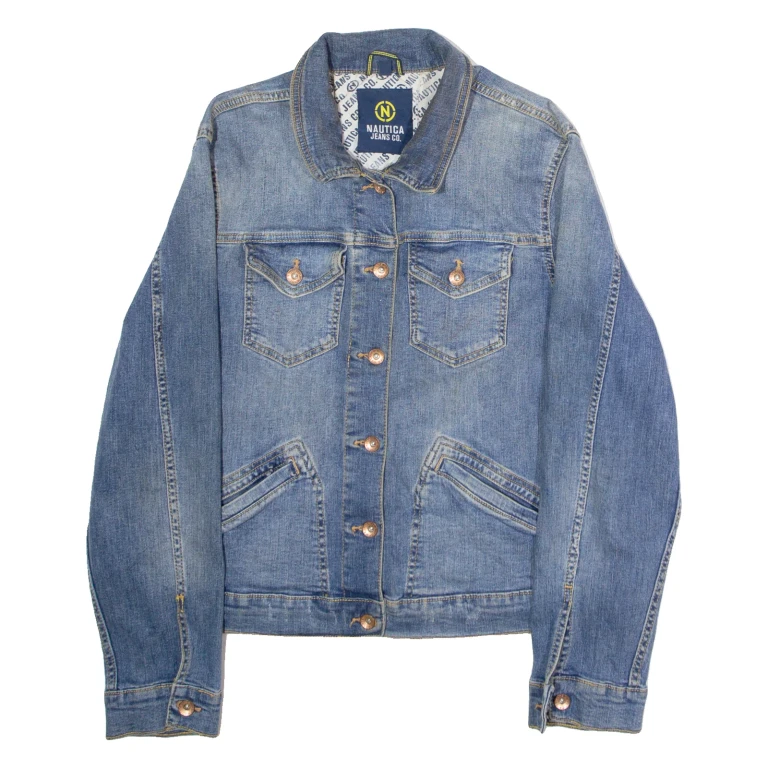NAUTICA Womens Denim Jacket Blue XL