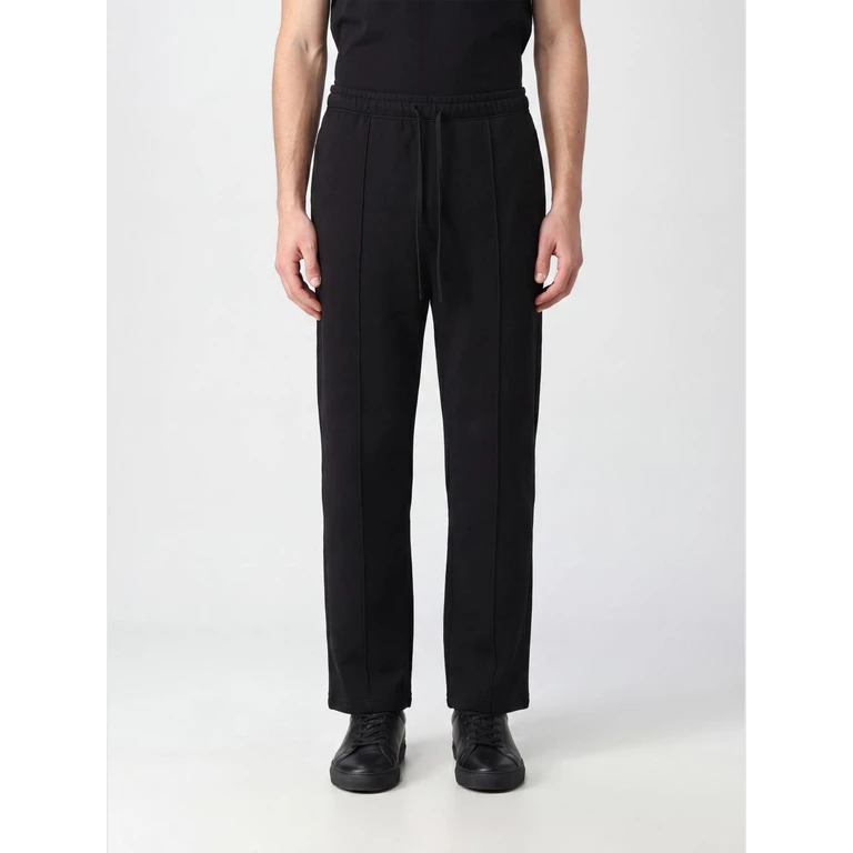 Cotton-Blend Joggers with Drawstring Waist and Slash Pockets (130SP268661FBLK)