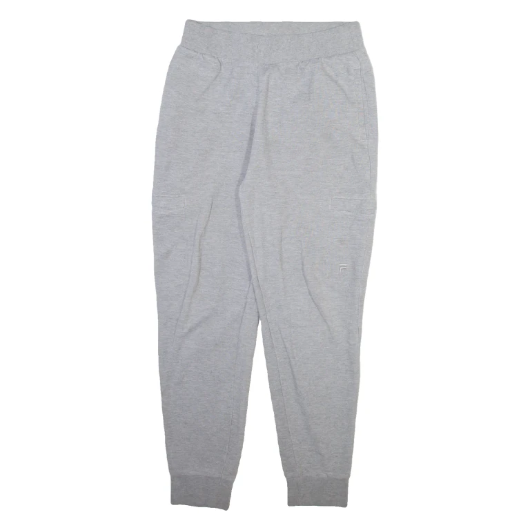FILA Mens Joggers Grey Tapered S W28 L28