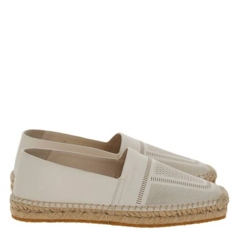 Seda Leather Espadrilles, Size 7 C (01G216 763867)