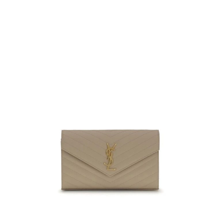 Saint Laurent Beige Calf Leather Bos Taurus Shoulder Bag - Women (SA377828BOW012721BB)
