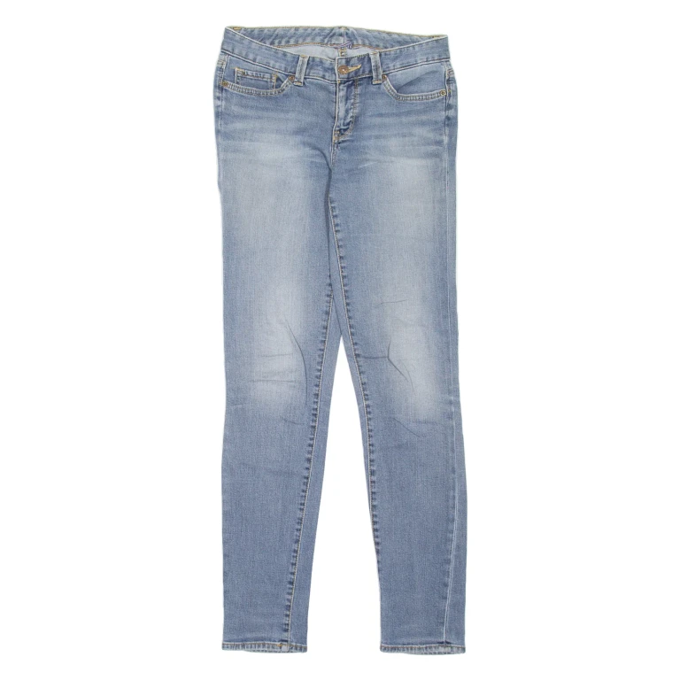 TOMMY HILFIGER Womens Jeans Blue Slim Skinny Stone Wash W28 L30
