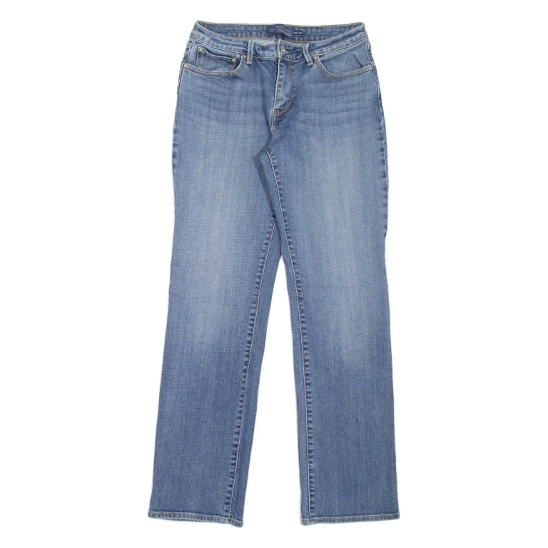 LEVI'S Womens Jeans Blue Regular Straight Stone Wash W26 L30