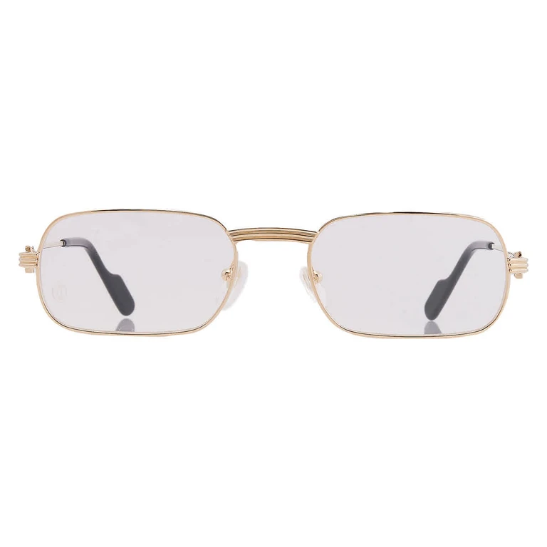 Cartier Demo Rectangular Mens Eyeglasses CT0556O 001 55