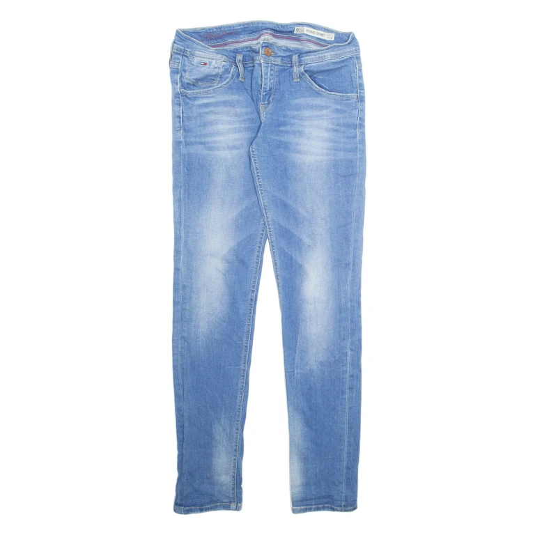 TOMMY HILFIGER Mens Jeans Blue Slim Tapered Stone Wash W32 L34