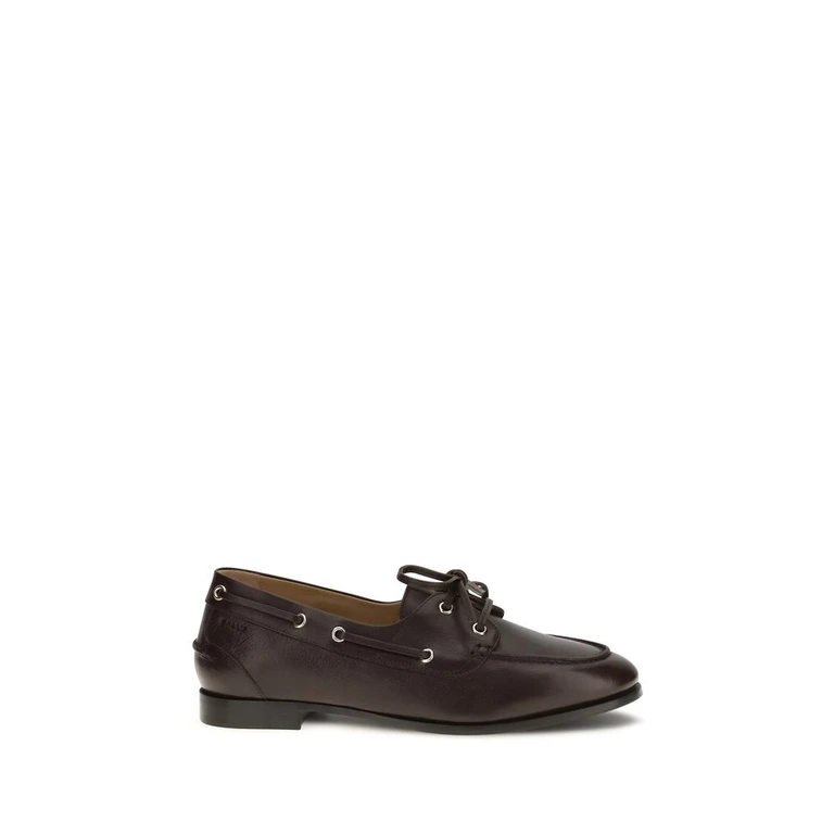 Brown Calf Leather Bos Taurus Slip-On Loafers - Women