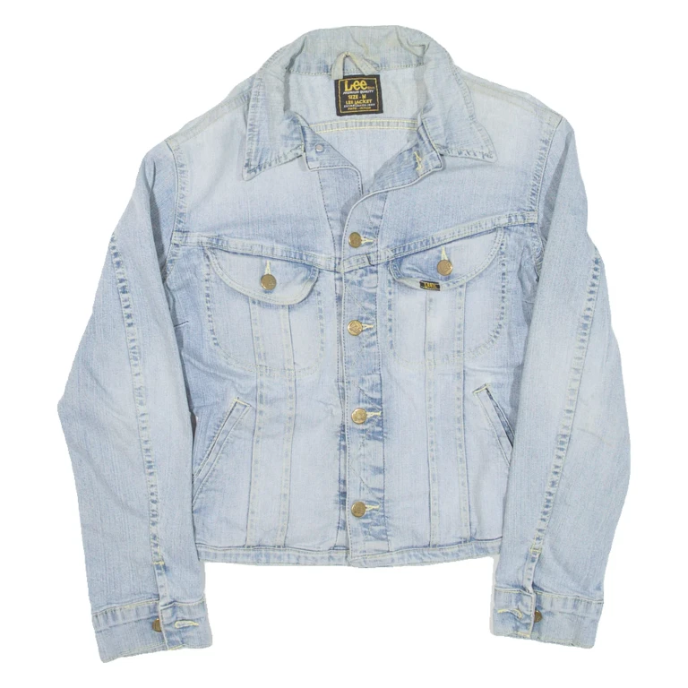 LEE Womens Denim Jacket Blue M