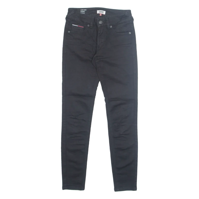 TOMMY HILFIGER Womens Jeans Black Regular Skinny W25 L30