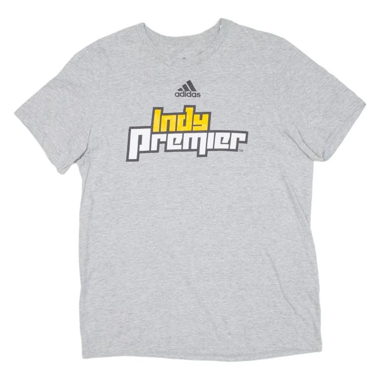 ADIDAS Mens T-Shirt Grey USA M