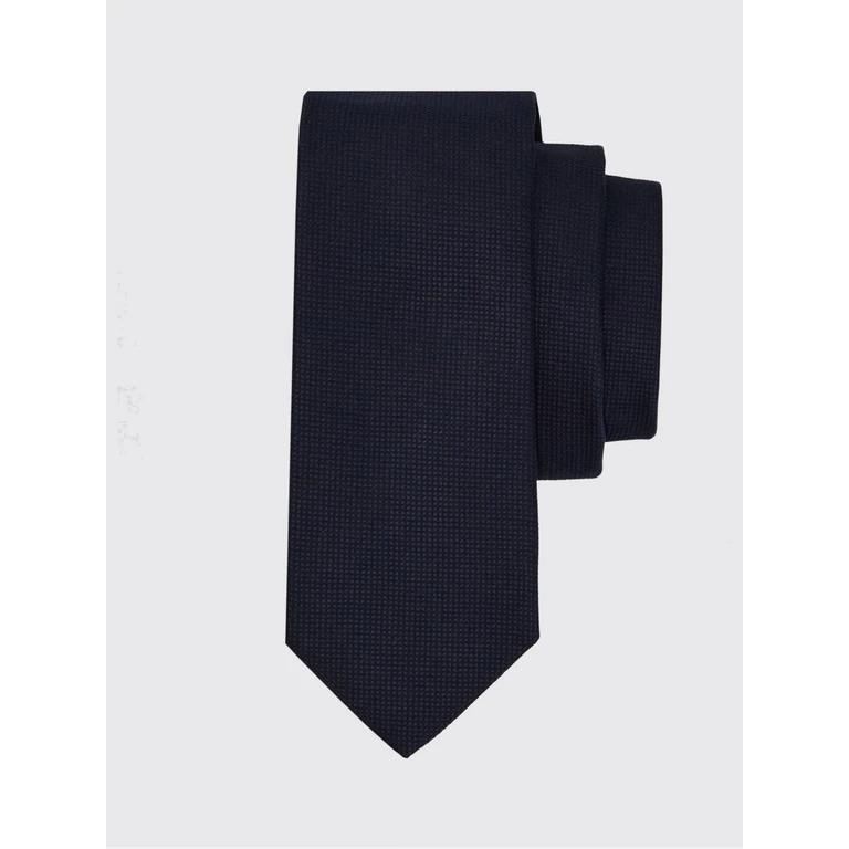 Checkered Pure Silk Tie with Jacquard Weave (789350FN)