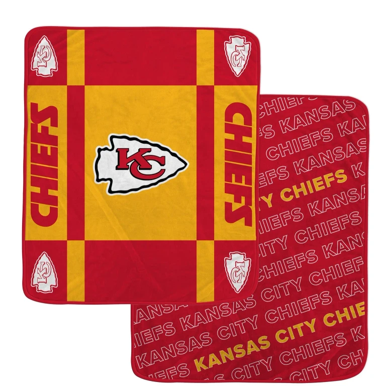 Kansas City Chiefs NFL Team Reversible Soft Blanket 60x70