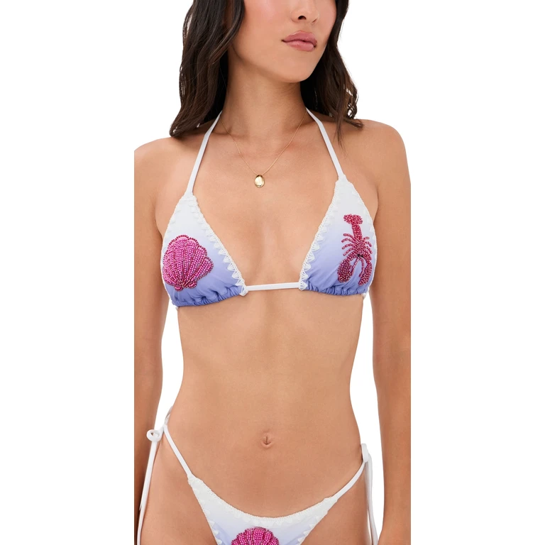 LSPACE Sonia Bikini Top Into the Blue M