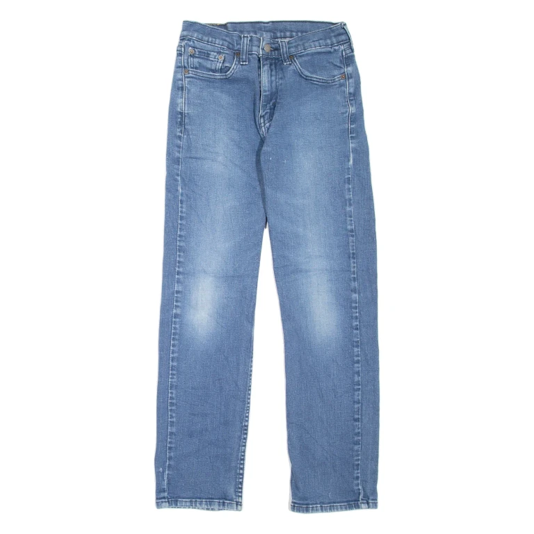 LEVI'S 514 Jeans Mens Blue Slim Straight Stone Wash W28 L30