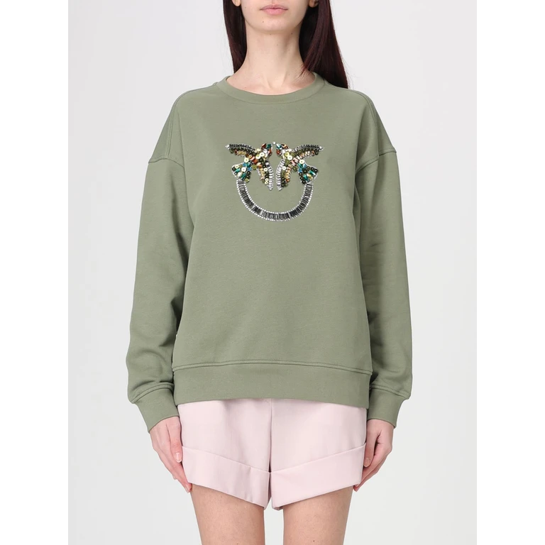 Sweatshirt Woman color Green (100534A33GU84)