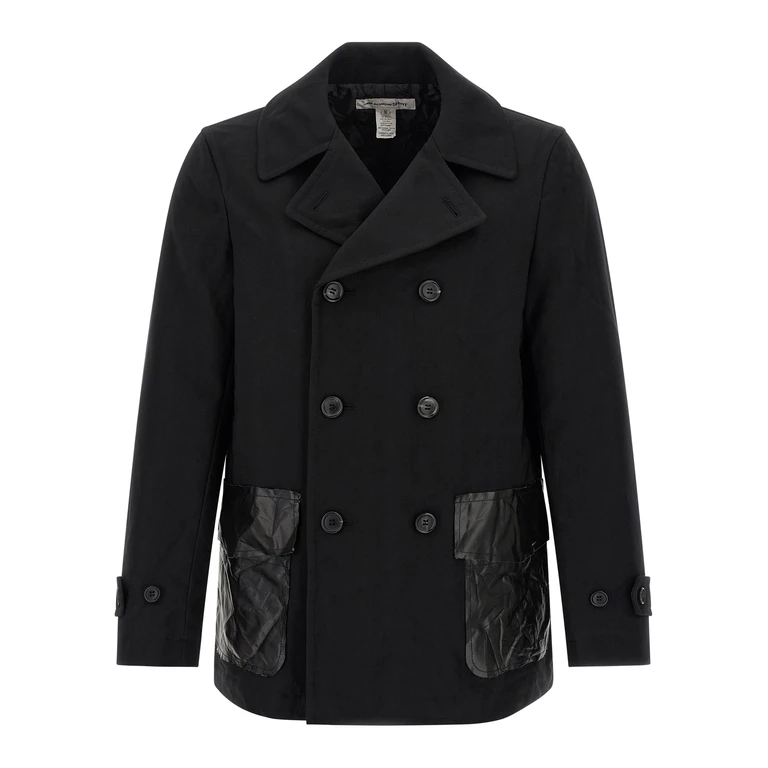 Comme des Garçons Black Polyester Coat Clothing - Men