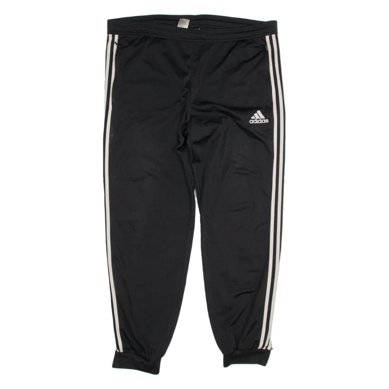 ADIDAS Womens Joggers Black Tapered L W42 L32