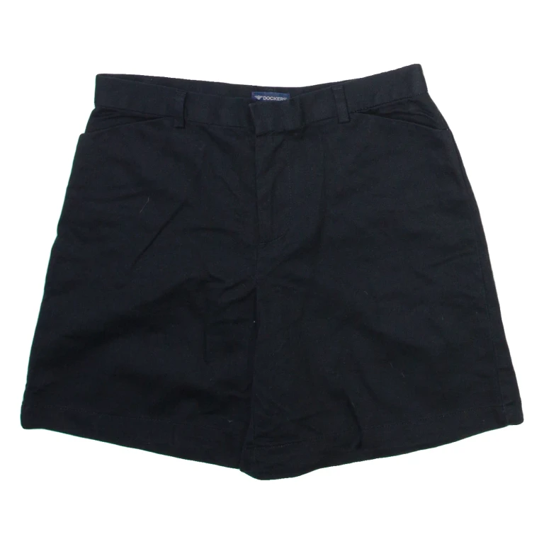 DOCKERS Womens Casual Shorts Black S W28