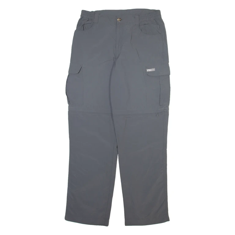 SALEWA Detachable Legs Mens Trousers Grey Relaxed Straight Nylon W30 L30