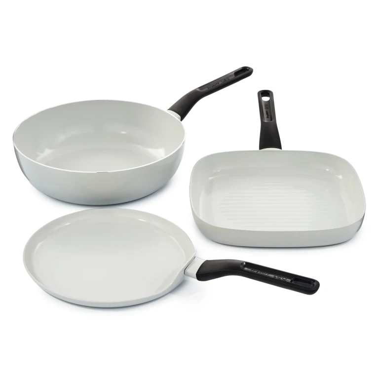 Leo Glints 3pc Ceramic Nonstick Cookware Set, Spirit