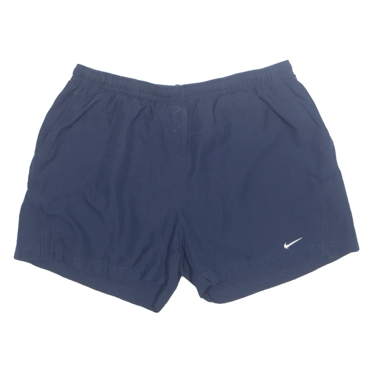 NIKE Mesh Lined Mens Swimming Shorts Blue Relaxed L W31