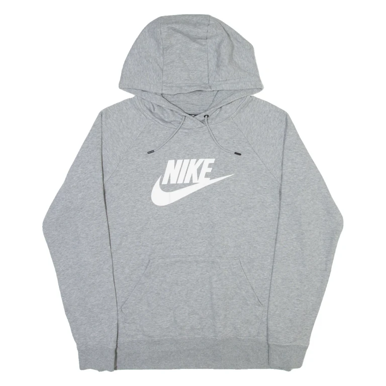 NIKE Womens Grey Hoodie L