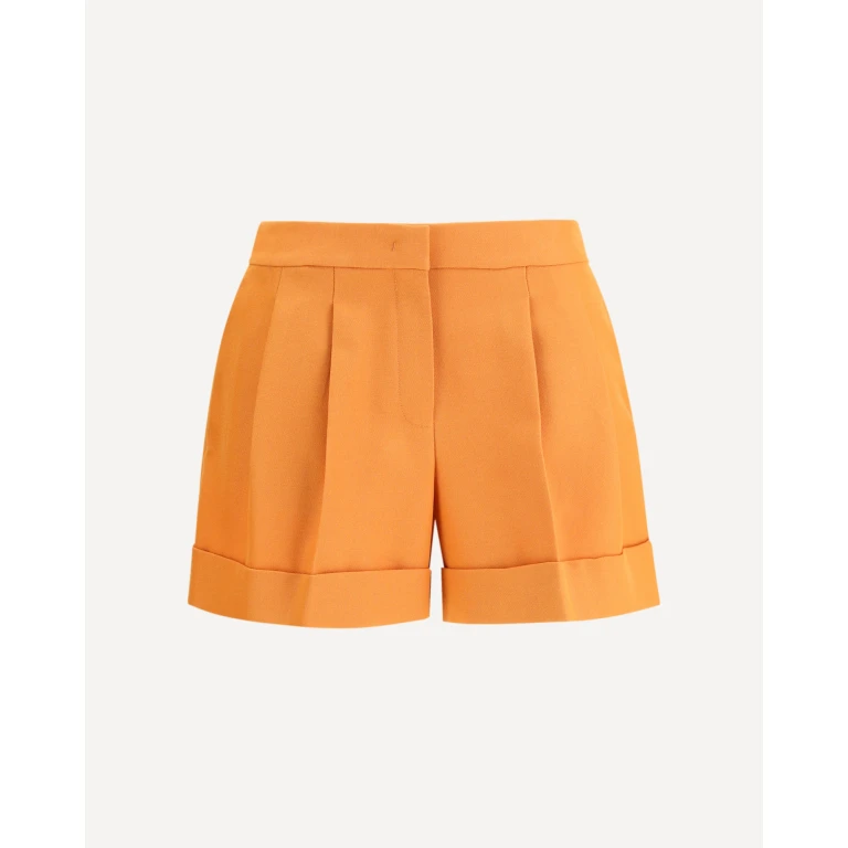 Shorts Fendi in lana grain de poudre da donna