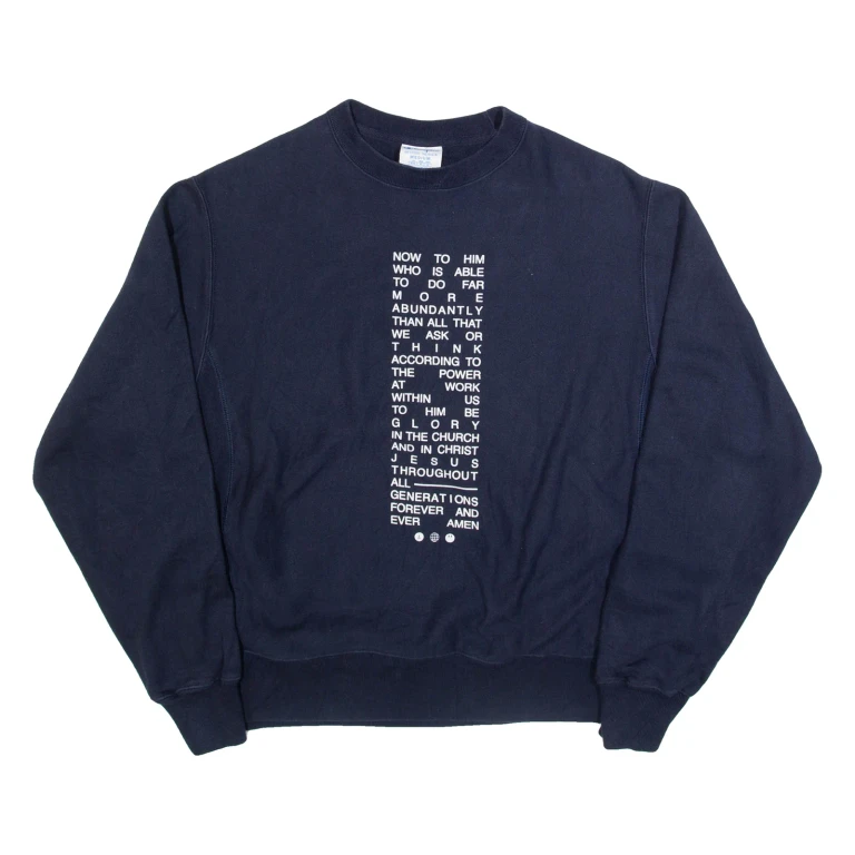 CHAMPION REVERSE WEAVE Mens Sweatshirt Blue M