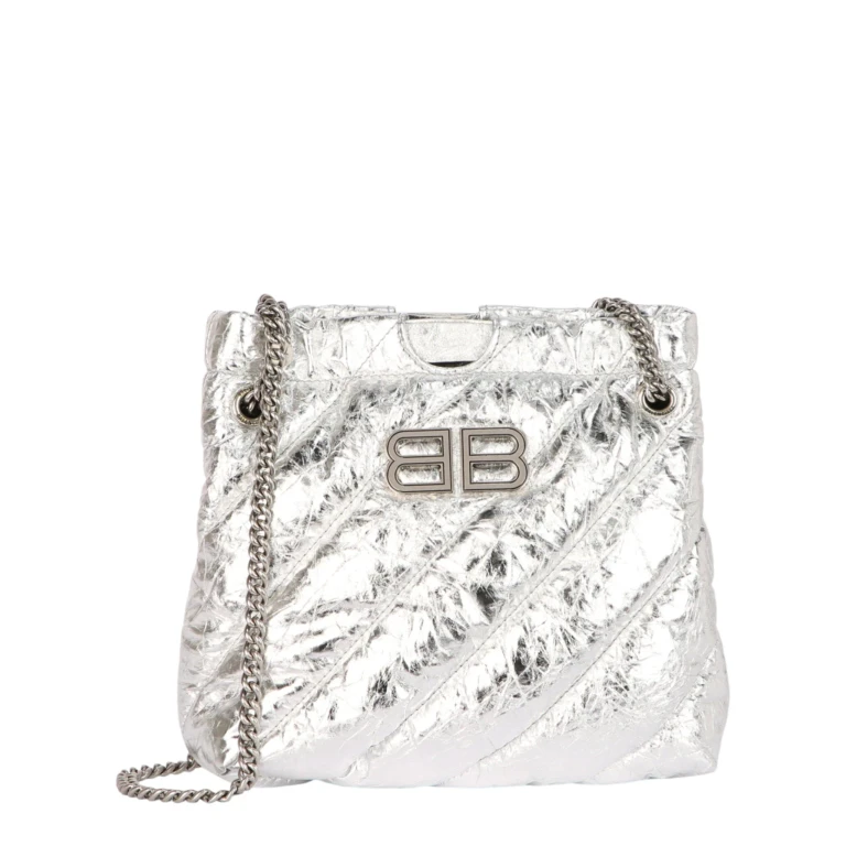 Xs Metallized Quilted Crush Tote Bag
