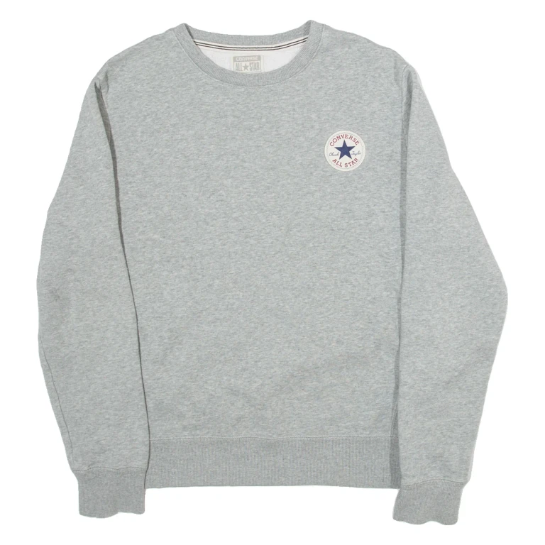 CONVERSE Womens Sweatshirt Grey XS