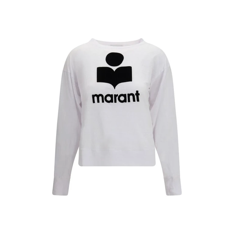 Marant Etoile White Linen Sweatshirt Clothing - Women
