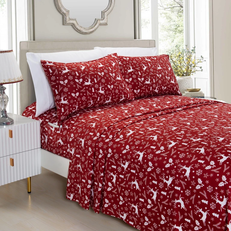 6-Piece Christmas & Holiday Sheet Set - Soft as a Hotel Premium Quality