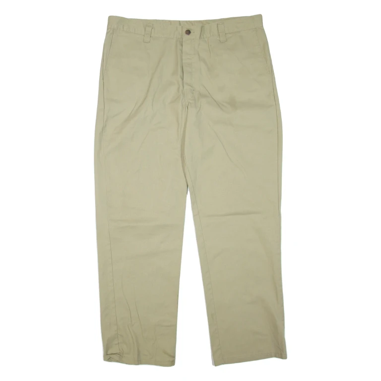 DICKIES Mens Trousers Beige Regular Straight W38 L32