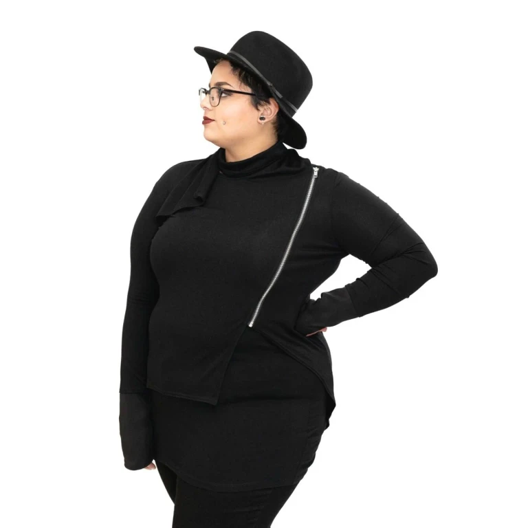 Asymmetrical Zipped Jacket - Last Few