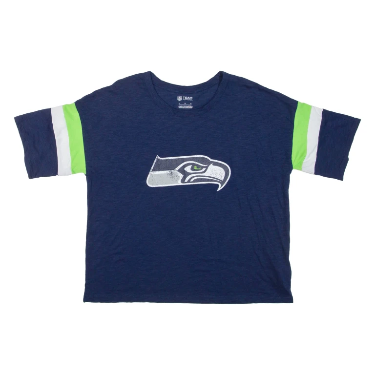 NFL Seattle Seahawks Womens T-Shirt Blue USA L