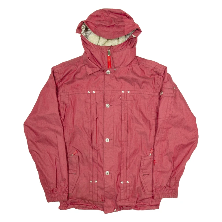 LEVI'S Mens Jacket Red Hooded L