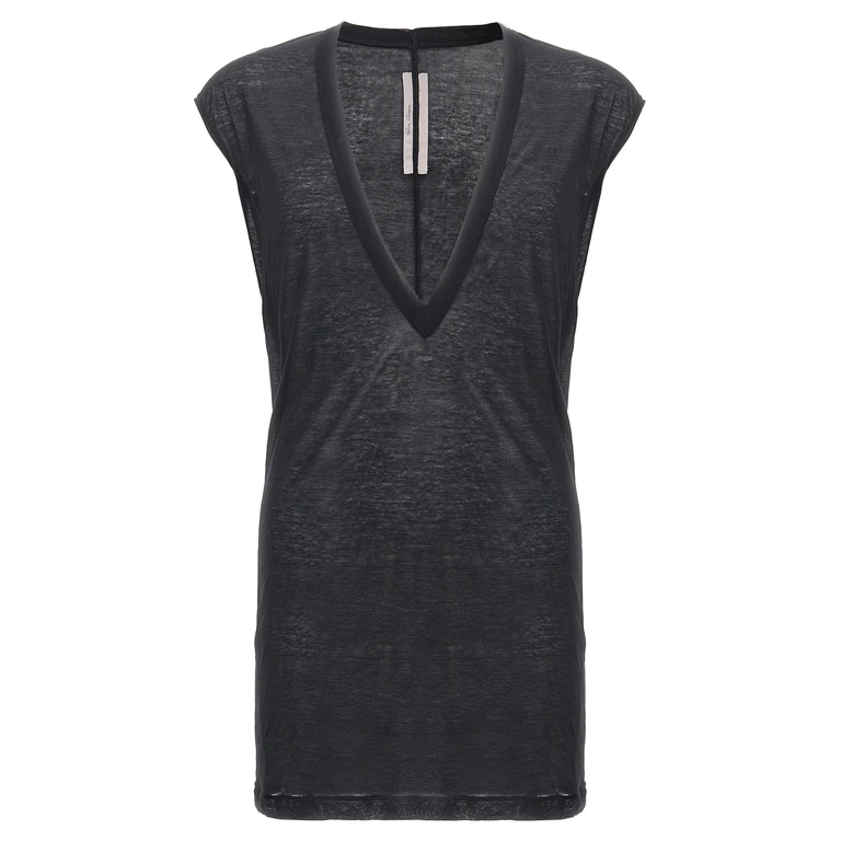 Rick Owens Black Cotton T-Shirt - Men