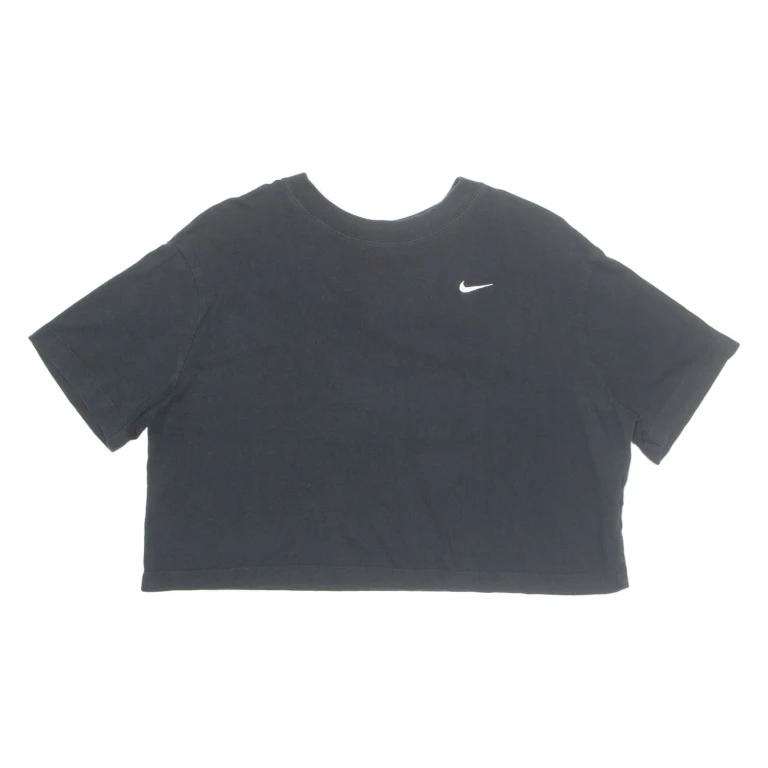 NIKE Cropped Womens T-Shirt Black S (GG1-211024-19073)